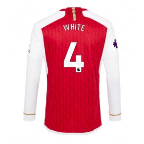 Arsenal Benjamin White #4 Domaci Dres 2023-24 Dugim Rukavima